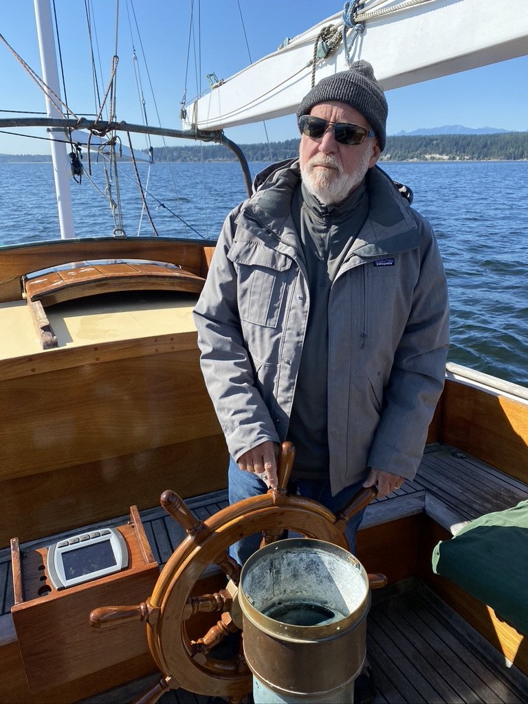 Seaton at the helm